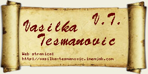 Vasilka Tešmanović vizit kartica